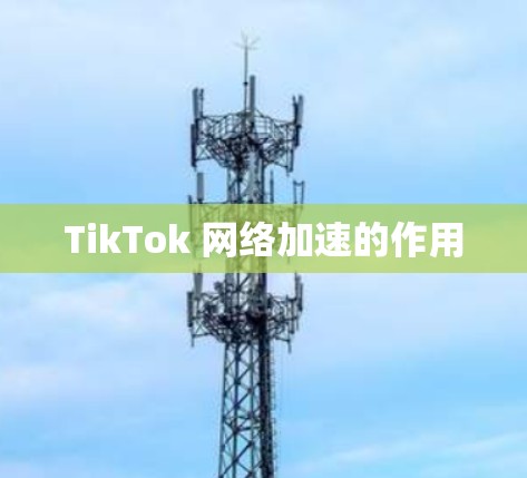 TikTok 网络加速的作用 TikTok 网络加速的作用
