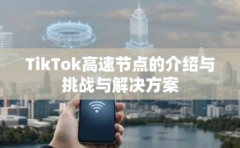 TikTok高速节点的介绍与挑战与解决方案