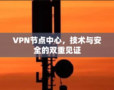 VPN节点中心,技术与安全的双重见证 VPN节点中心,技术与安全的双重见证