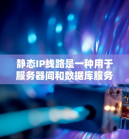 静态IP线路是一种用于服务器间和数据库服务器连接的网络架构,通过固定IP地址来实现服务器之间的通信。以下是关于静态IP线路的详细总结 静态IP线路是一种用于服务器间和数据库服务器连接的网络架构,通过固定IP地址来实现服务器之间的通信。以下是关于静态IP线路的详细总结