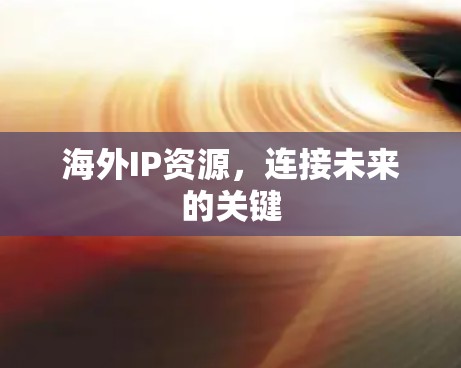 海外IP资源,连接未来的关键 海外IP资源,连接未来的关键
