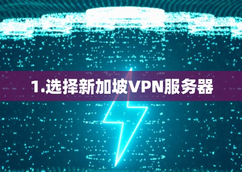 1.选择新加坡VPN服务器 1.选择新加坡VPN服务器
