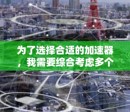 为了选择合适的加速器，我需要综合考虑多个因素，以确保最终选择的加速器符合我的使用需求。以下是详细的分析和推荐