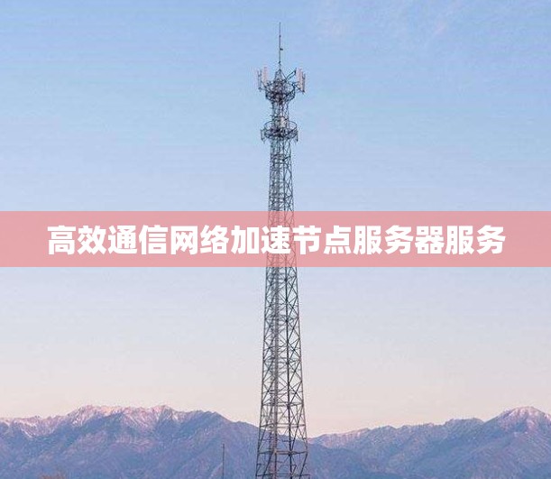 高效通信网络加速节点服务器服务 高效通信网络加速节点服务器服务