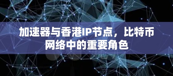 加速器与香港IP节点,比特币网络中的重要角色 加速器与香港IP节点,比特币网络中的重要角色