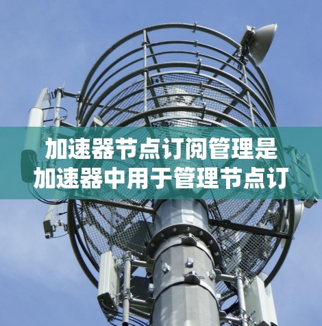 加速器节点订阅管理是加速器中用于管理节点订阅、取消和日志的系统。以下是对该主题的分步解释 加速器节点订阅管理是加速器中用于管理节点订阅、取消和日志的系统。以下是对该主题的分步解释