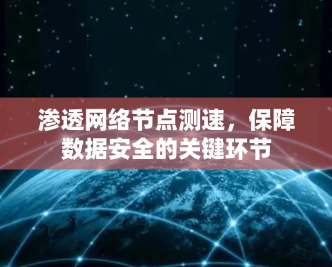 渗透网络节点测速,保障数据安全的关键环节 渗透网络节点测速,保障数据安全的关键环节